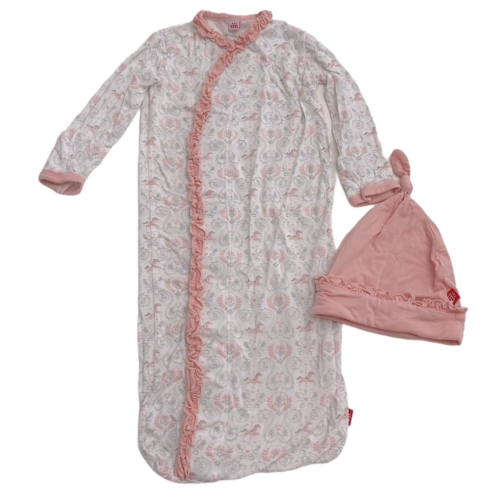 (LIKE NEW) Magnetic Me Carousel Modal Gown and Hat